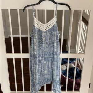 Blue and White Dress